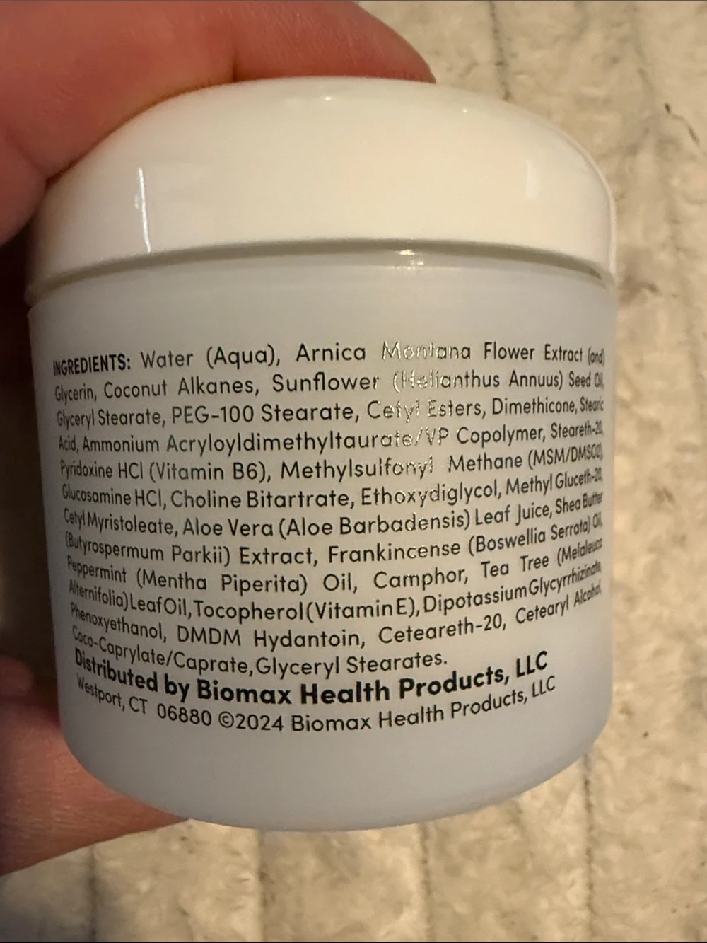 Daily Joint & Muscle Care Intensive Concentrate Cream — White